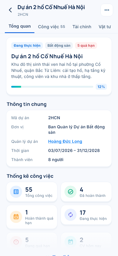 Chi tiết dự án